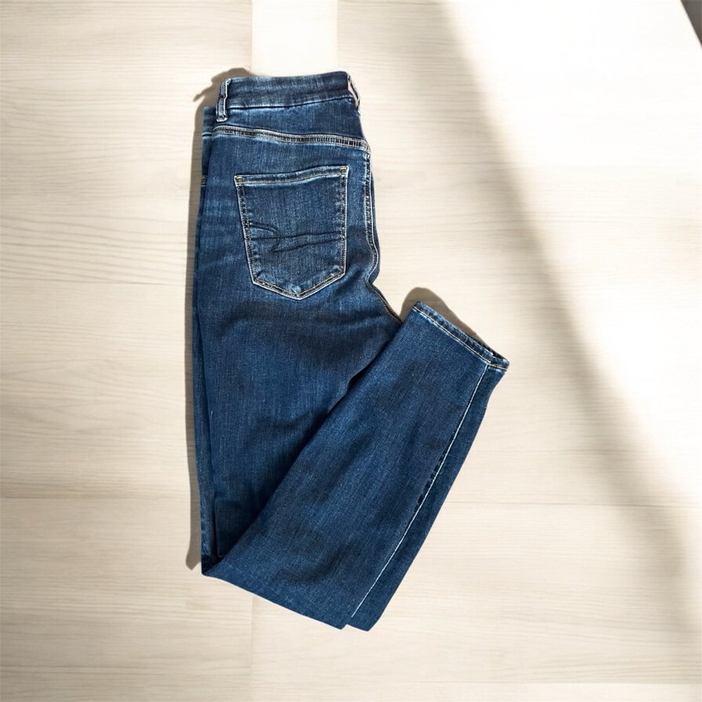 American Eagle Outfitters Women's Curvy Hi-Rise Jegging Size 6 Long Stretch - Picture 4 of 10